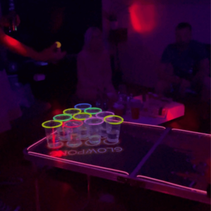 LED Bierpong Tisch in Aktion